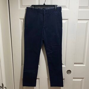 J. Crew Men's Navy Blue 770 Chinos
